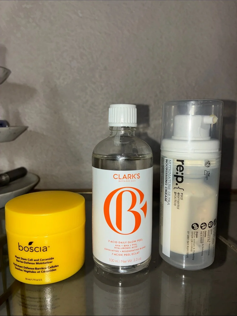 skin care set boscia clark’s re:p.